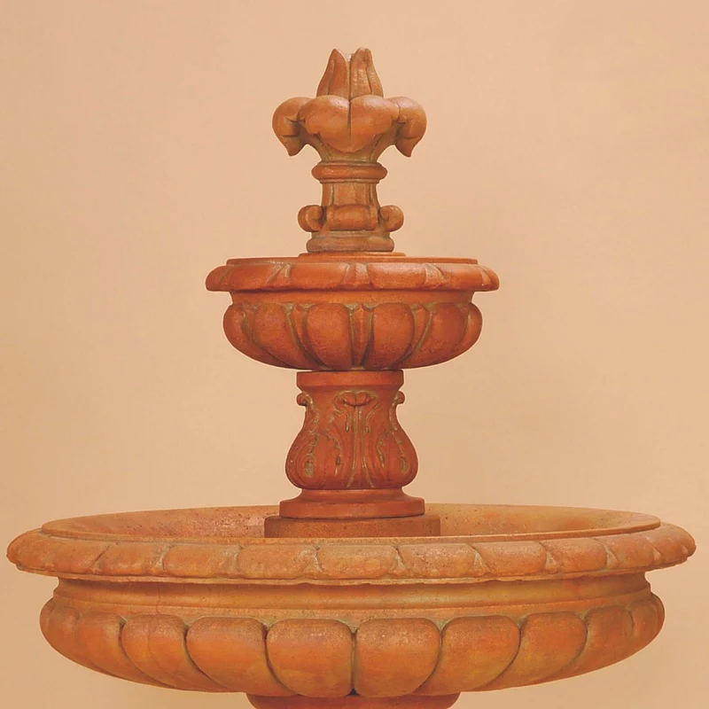 Giglio 2-Tier Concrete Fountain - Giannini #1276