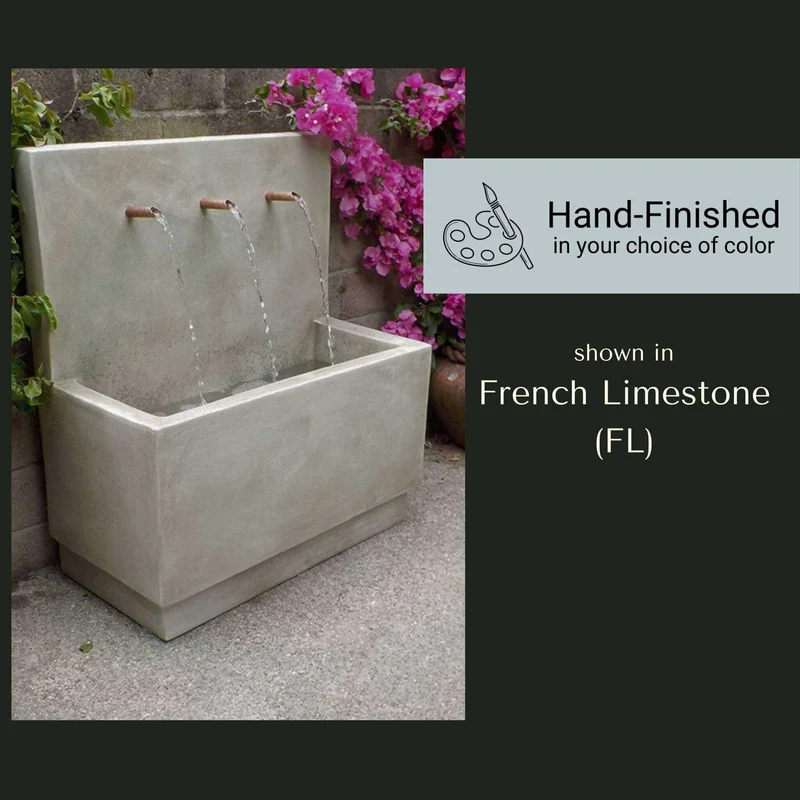 Tribus Concrete Wall Fountain - Giannini #1710