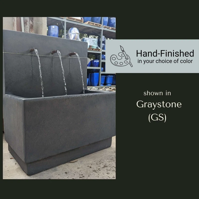Tribus Concrete Wall Fountain - Giannini #1710