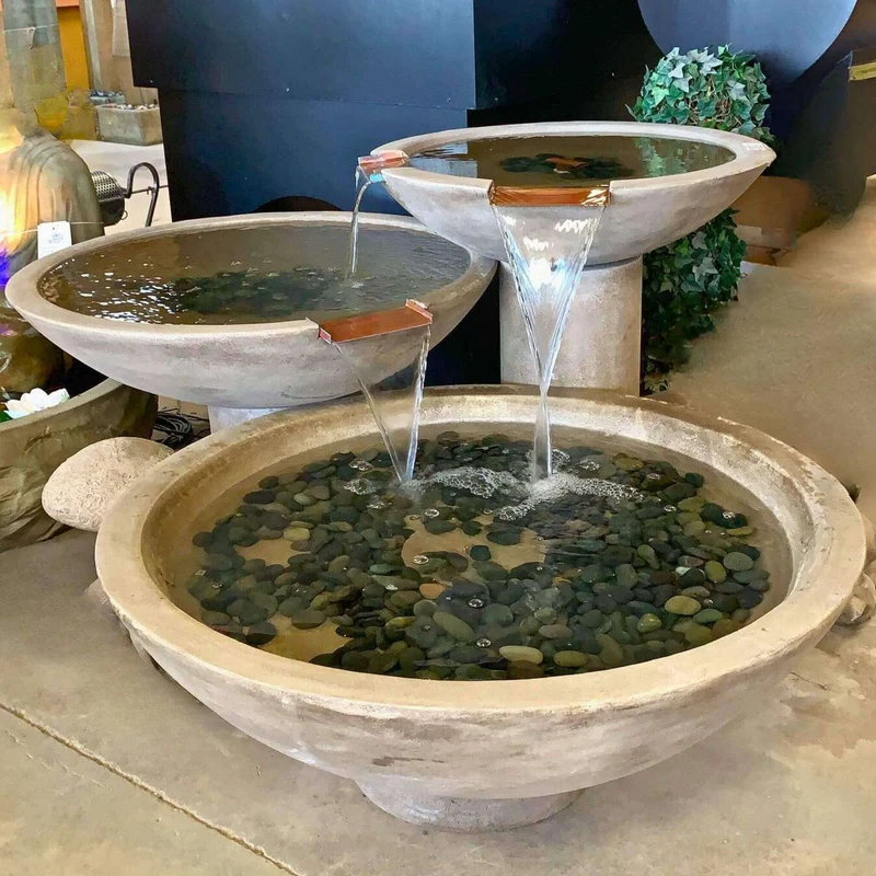 Scottsdale Concrete Spillway Style Fountain - Giannini #1749