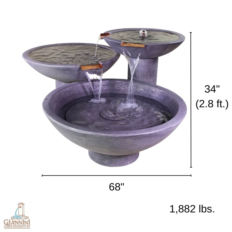 Scottsdale Concrete Spillway Style Fountain - Giannini #1749