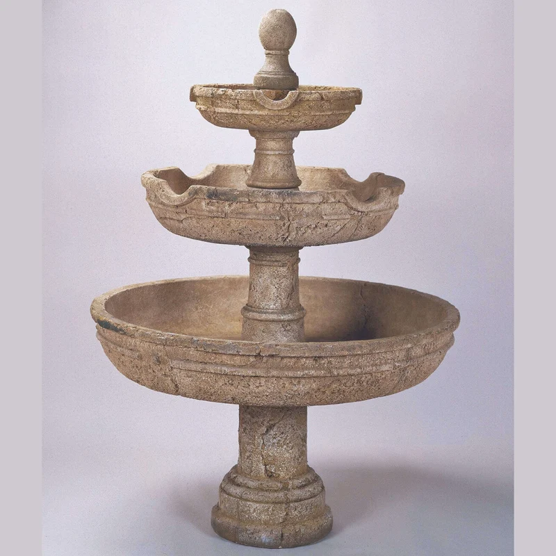 Agrigento 3-Tier Concrete Fountain - Giannini #1022
