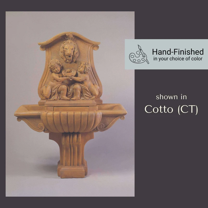 Donatello Lavabo Concrete Wall Fountain - Giannini #103