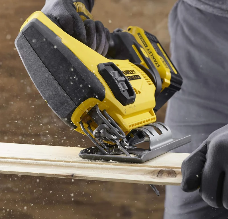 Stanley SFMCS600M2K-QW - Seghetto alternativo a batteria 18V, 2x batterie da 4,0 Ah Li-Ion - valigetta