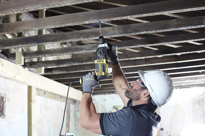 Stanley FMEH850K-QS - Trapano elettrico a percussione FATMAX - 850W - 2 velocità