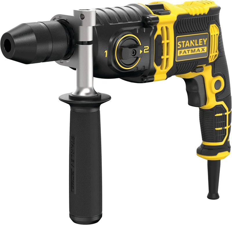 Stanley FMEH850K-QS - Trapano elettrico a percussione FATMAX - 850W - 2 velocità