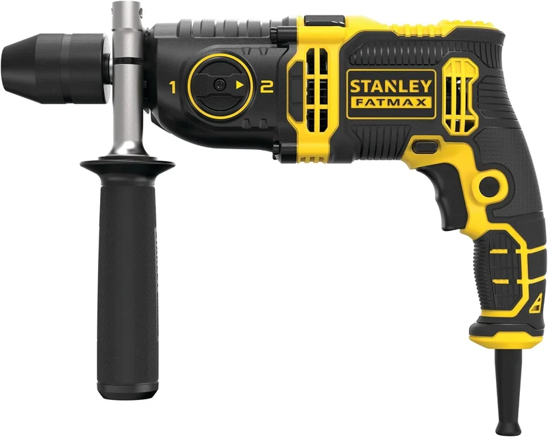 Stanley FMEH850K-QS - Trapano elettrico a percussione FATMAX - 850W - 2 velocità