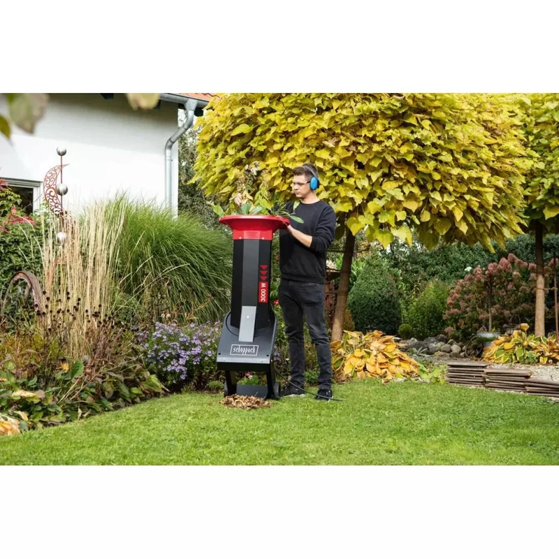 Scheppach Biostar 3000 400V - Biotrituratore elettrico da giardino 3500W , rami max 45 mm