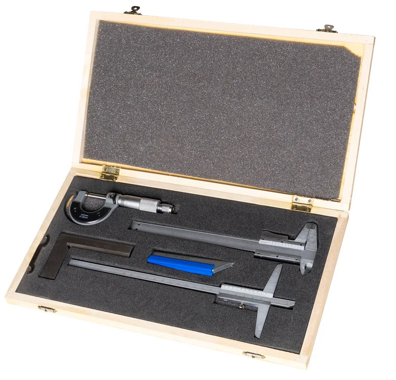 Holzmann mwk5 Set strumenti di misura calibro-micrometro-squadra