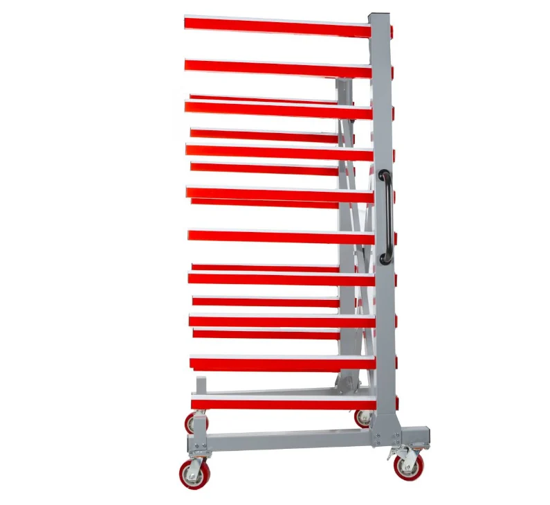 Holzmann taw76 Carrello rastrelliera mobile estendibile per pannelli , profondità scaffali 760 mm