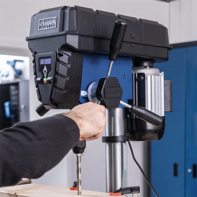 Scheppach TBM250Vario - Trapano a colonna con variatore di velocità 220V - 550W