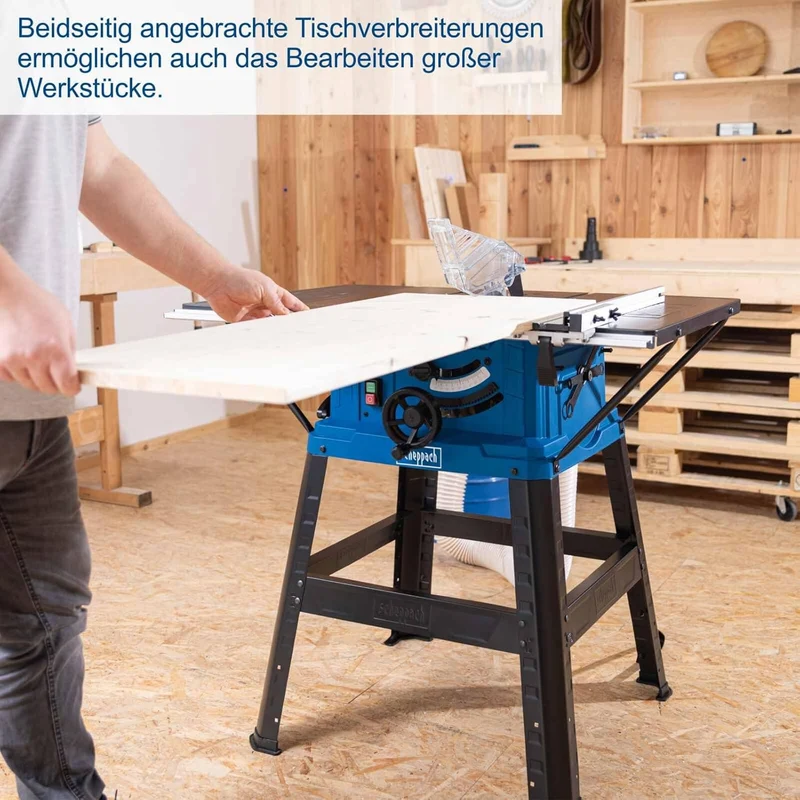 Scheppach HS254 - Banco sega circolare per legno - Lama Ø 254 mm