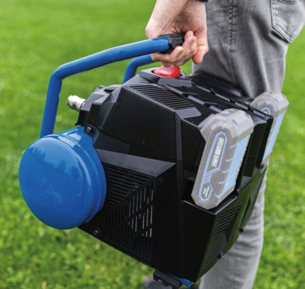 Scheppach C-ACT160/6-X - Compressore 6Lt a batteria - 8bar - solo corpo