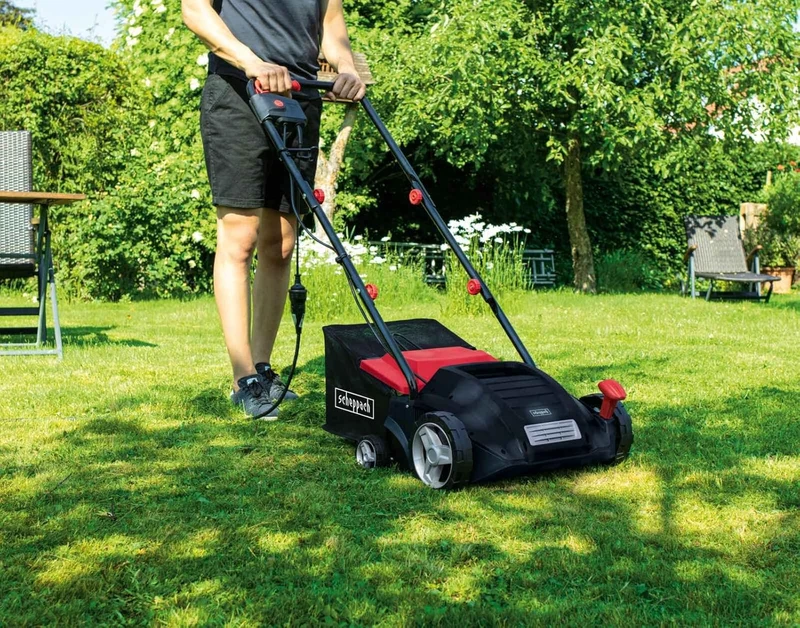 Scheppach SC32 - Arieggiatore scarificatore elettrico 32cm cestello 30 litri 220V