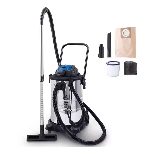 Scheppach vc50 aspirapolvere aspiraliquidi soffiaggio bidone inox , 220v 1400w 50 litri
