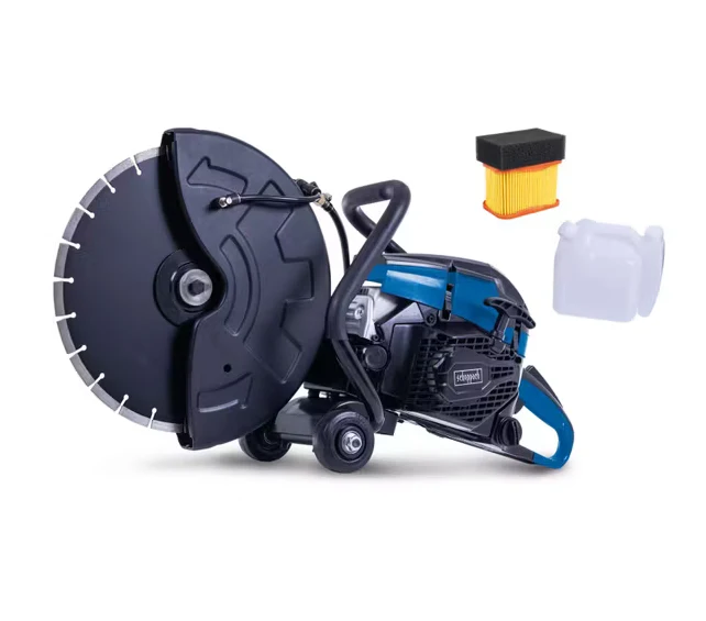 Scheppach pts400 Mototroncatrice a scoppio 2T 65cc per cemento calcestruzzo, pietra e asfalto disco 350mm