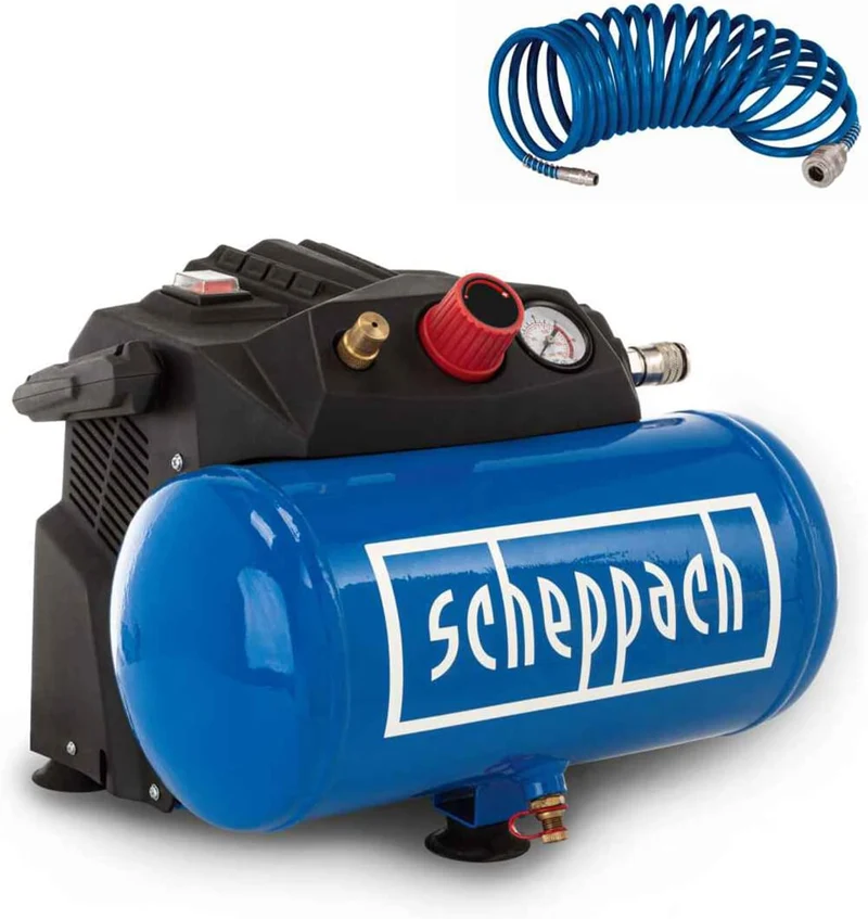 Scheppach HC06 - Compressore d'aria portatile 6 litri 1,6Hp
