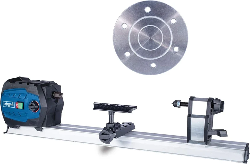 Scheppach DM600Vario - Tornio da legno 550 W potenza - velocità variabile