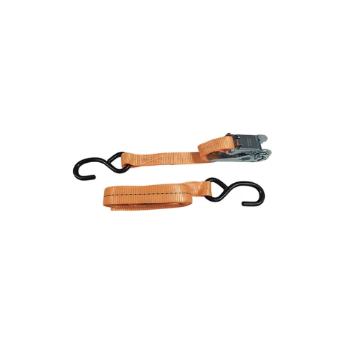 Cinghia ancoraggio con cricchetto e ganci 4 mt