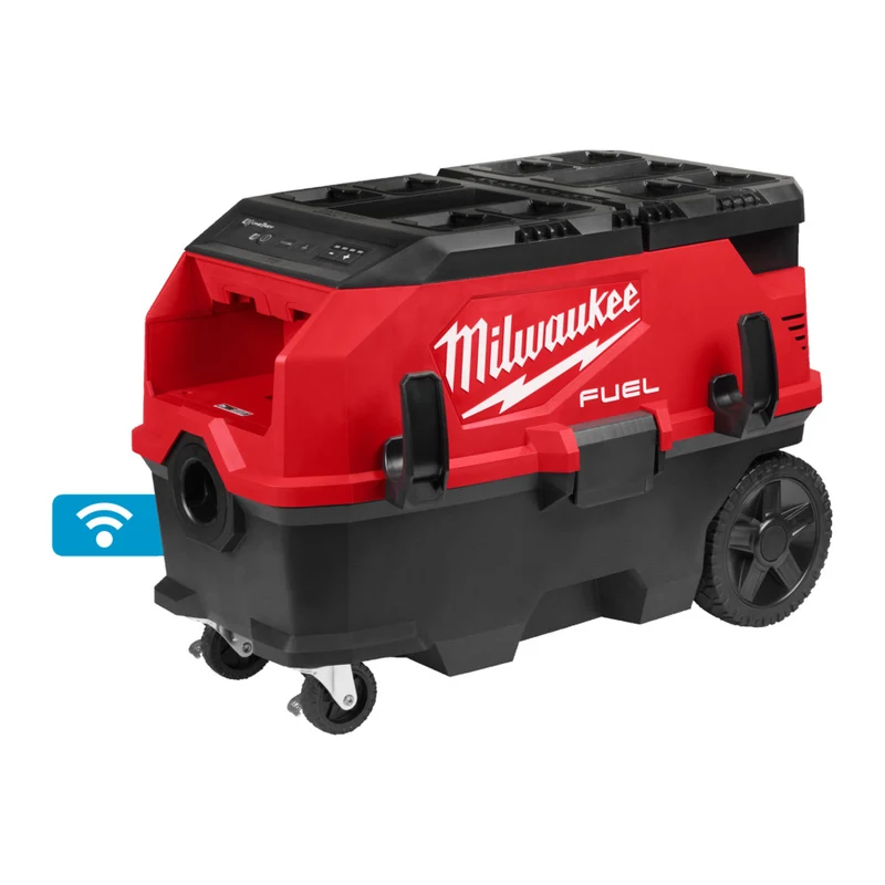 Milwaukee M18 ONEF2VC34M-0 - Aspiratore a batteria 18V o filo solidi/liquidi in classe M con doppia batteria e VacLink