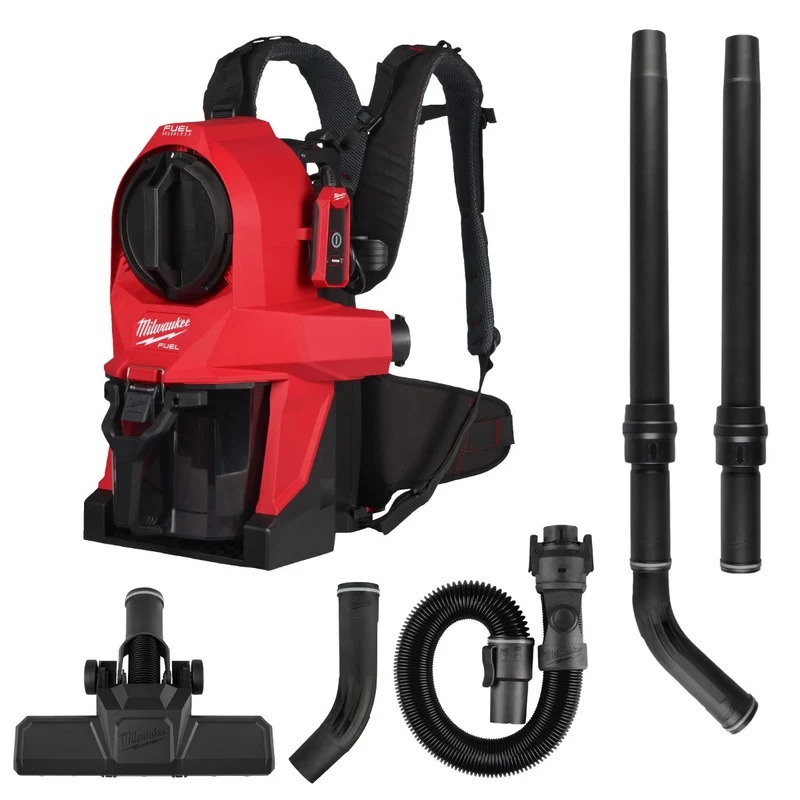 Milwaukee M18 FBPV2-0 - Aspiratore aspirapolvere spalleggiato a batteria 18V - classe L - solo corpo
