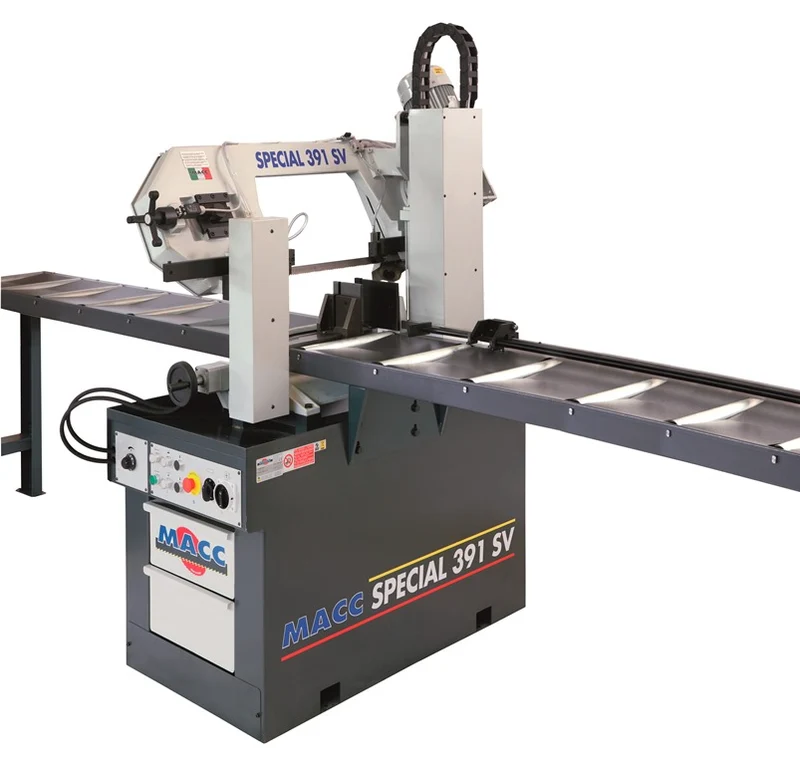 MACC SPECIAL 391 SV - Segatrice a nastro professionale semiautomatica, lubrificata