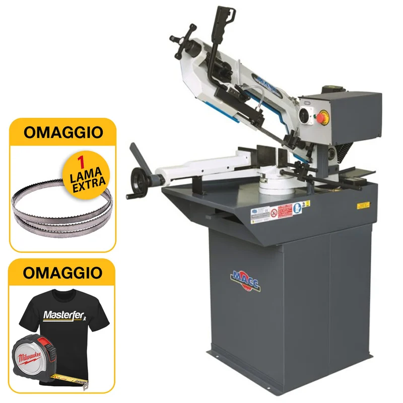 MACC SPECIAL 215 - Segatrice a nastro professionale per ferro, lubrificata