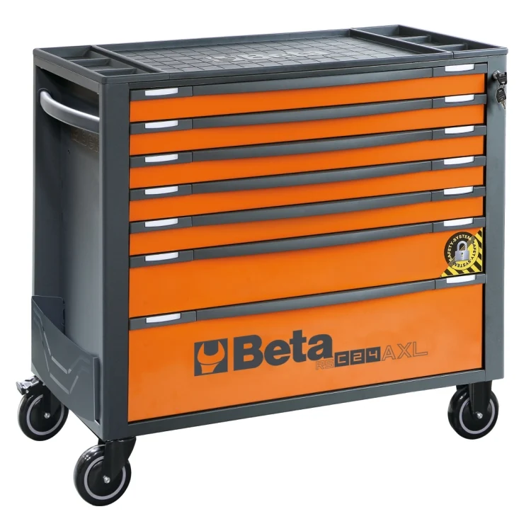 Beta RSC24AXL/7 - Cassettiera porta attrezzi 7 cassetti, con sistema antiribaltamento, modello lungo