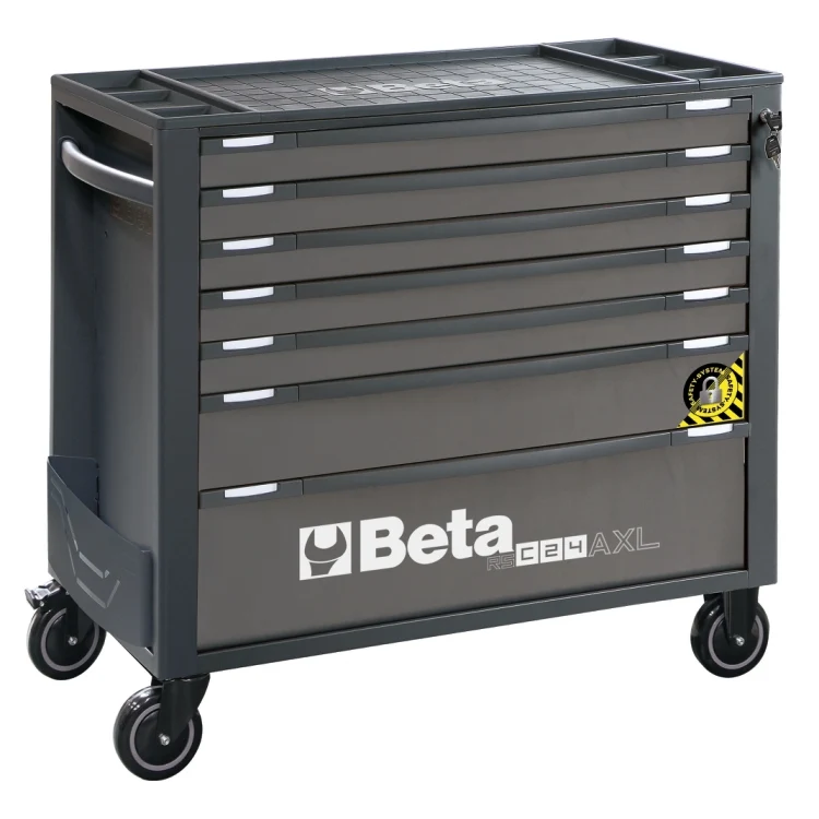 Beta RSC24AXL/7 - Cassettiera porta attrezzi 7 cassetti, con sistema antiribaltamento, modello lungo