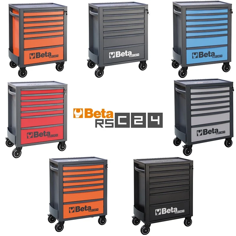 Beta RSC24/7 - Carrello porta attrezzi per officina 7 cassetti - vuoto
