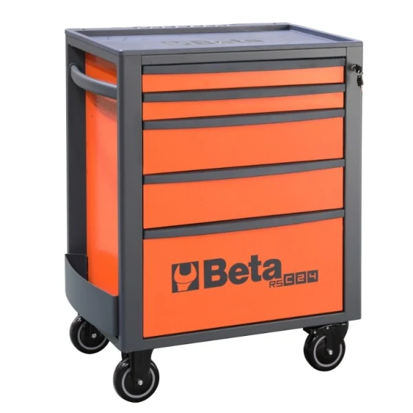 Beta RSC24/5 - Carrello porta attrezzi per officina 5 cassetti, vuoto