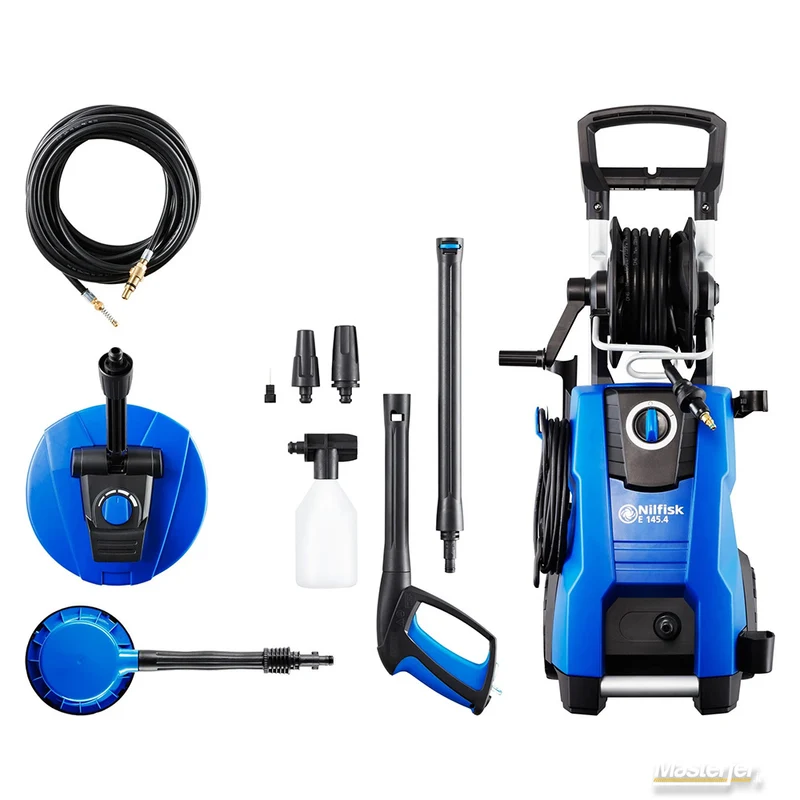 Nilfisk E 145.4-9 PAD X-TRA - Idropulitrice ad acqua fredda 145bar 500l/h - Patio - Spazzola - Sonda sturatubi