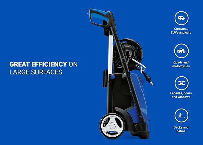 Nilfisk E 145.4-9 PAD X-TRA - Idropulitrice ad acqua fredda 145bar 500l/h - Patio - Spazzola - Sonda sturatubi