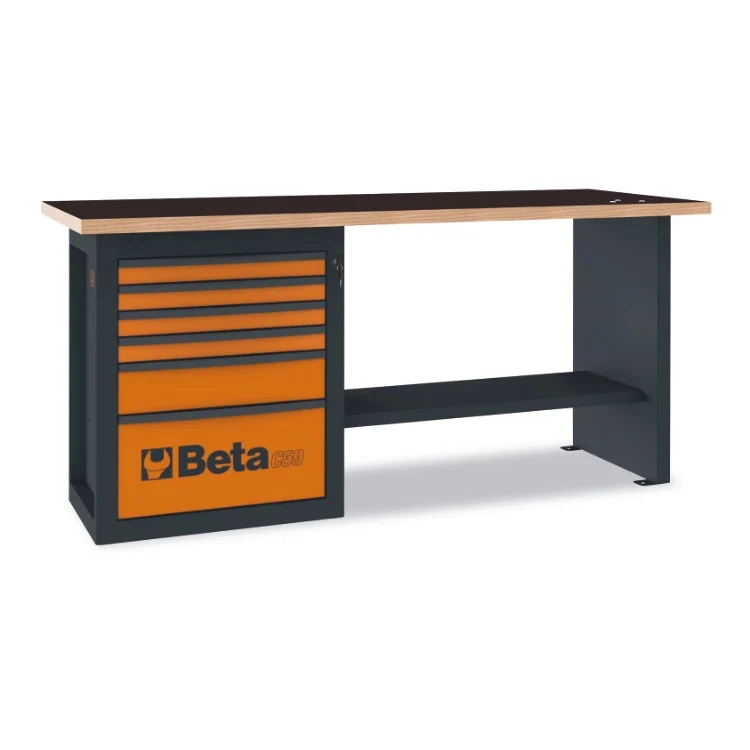 Beta C59A - Banchi da lavoro "Endurance" con 1 cassettiera da 6 cassetti