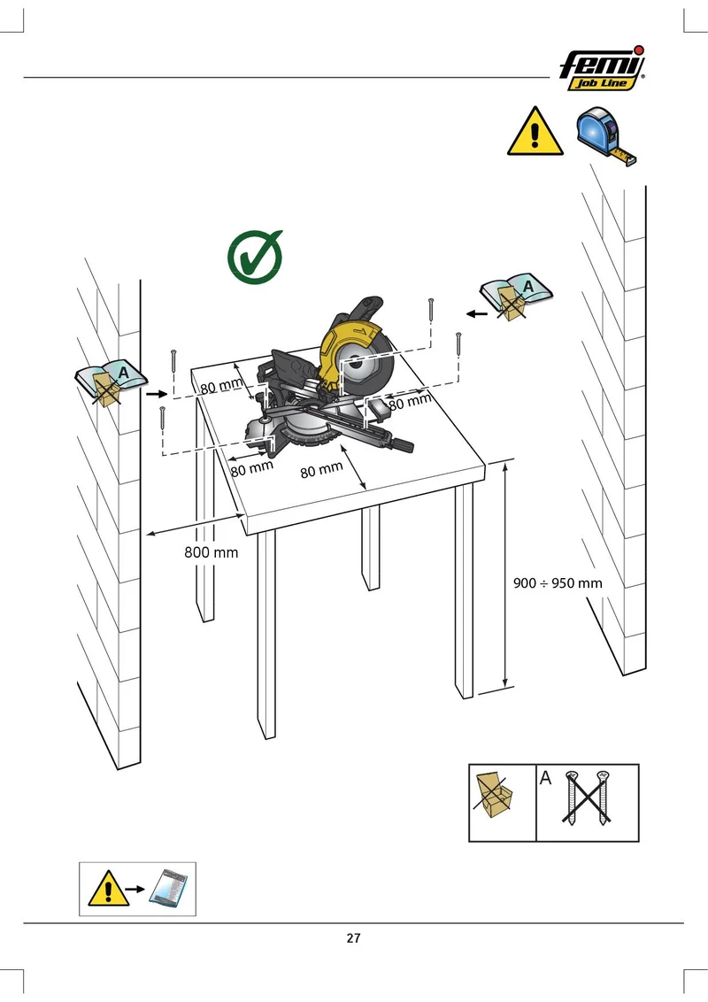 Femi TR1025/B Troncatrice per legno radiale 220v , 2000w , taglio max 340x90 mm