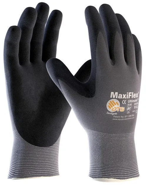 Guanti ATG MaxiFlex Ultimate Plus 42-874 per manipolazione di precisione in ambiente asciutto