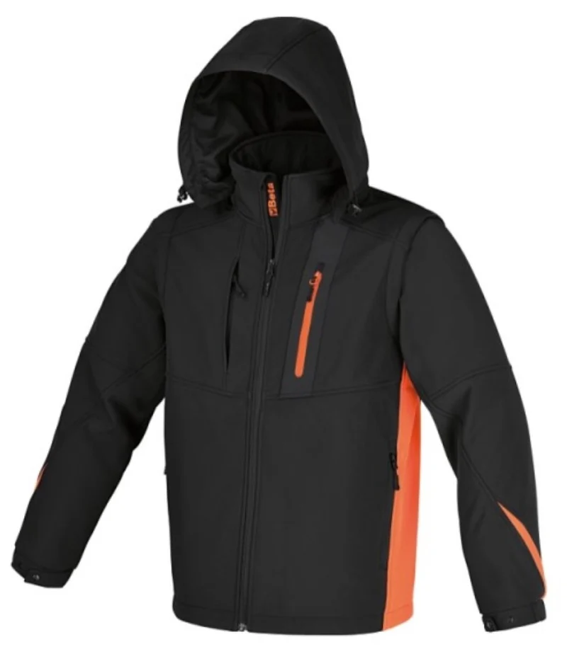 BETA 7659N Giacca softshell con cappuccio e maniche staccabili