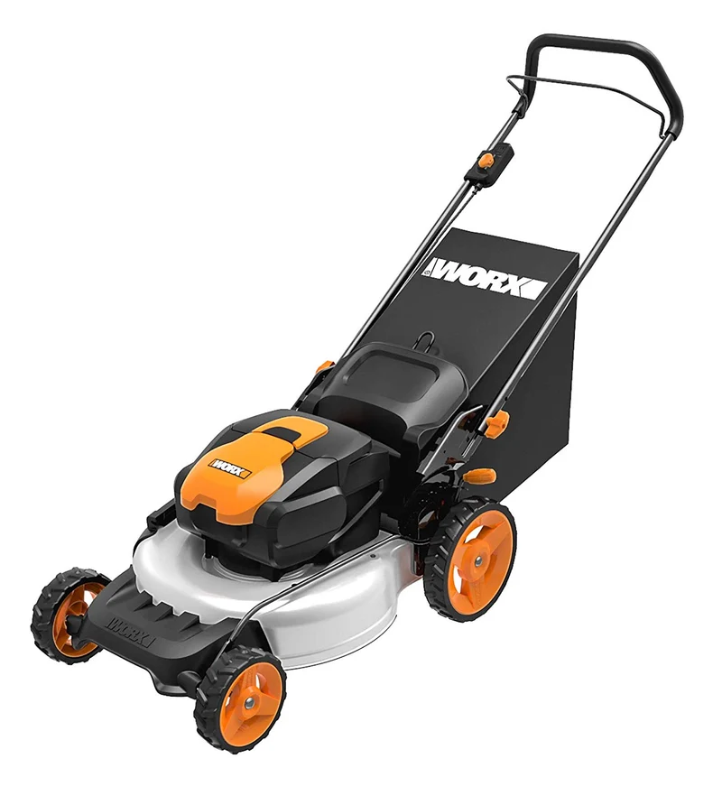 Rasaerba a batteria Worx WG751E - due batterie da 20v + 20v da 4Ah - scocca in acciaio con OMAGGIO