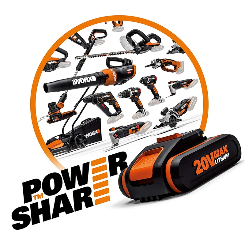Rasaerba a batteria Worx WG751E - due batterie da 20v + 20v da 4Ah - scocca in acciaio con OMAGGIO