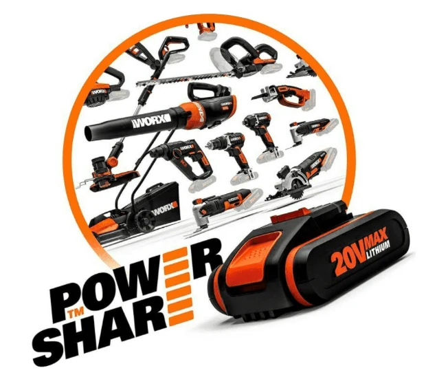 Worx WG543E - Soffiatore a batteria LeafJet Worx 20V 4.0Ah