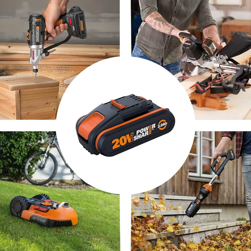 Worx WA3880 - Caricabatterie rapido per batterie Li-ion 20V