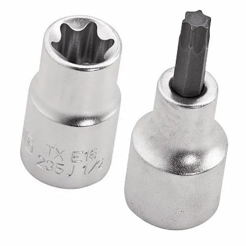 Usag 601 1/4-1/2 JTX16 - Assortimento in cassetta modulare con bussole TORX® (16 pz)