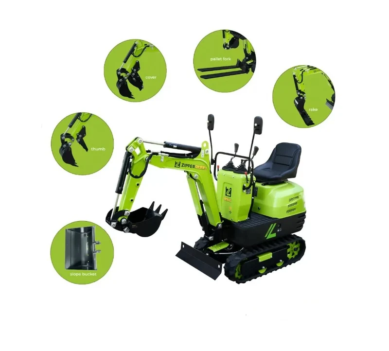 Zipper ZI-MBGS600 - Mini escavatore compatto 500Kg con accessori