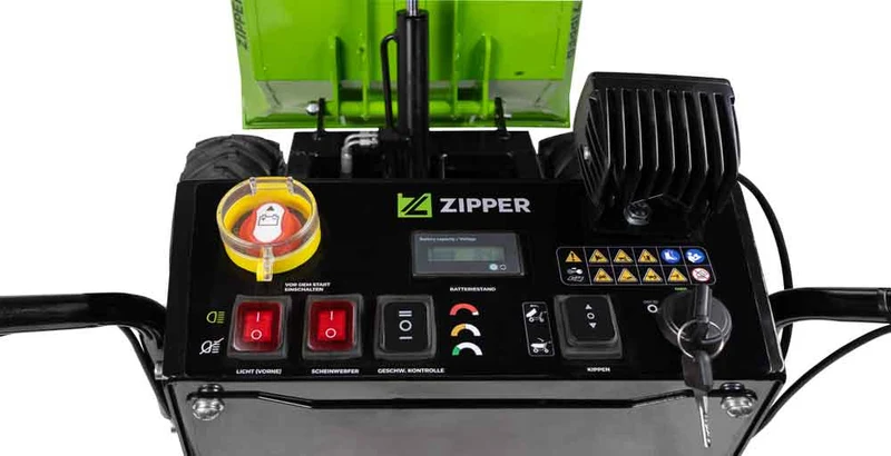 Zipper ZI-ED500 - Motocarriola a 4 ruote a batteria 500 kg 1000W