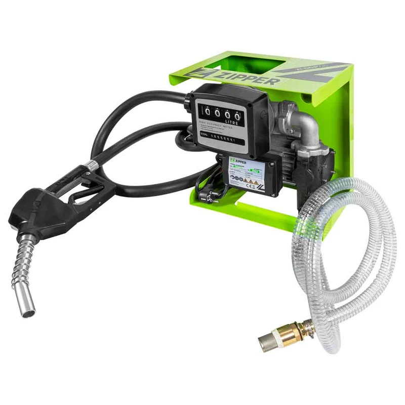 Zipper ZI-DOP720 - Pompa travaso diesel gasolio e olio con contalitri e pistola 550w