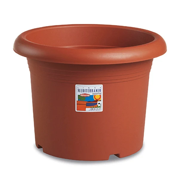 Vaso in plastica cilindro Mediterraneo