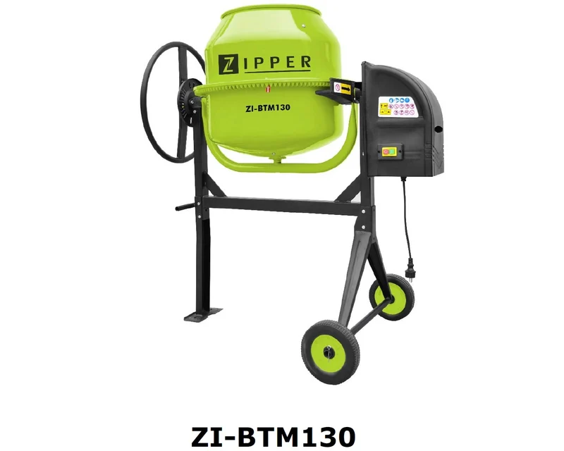 ZIPPER ZI-BTM130 BETONIERA ELETTRICA 130L 550W IMPASTATRICE MISCELATORE CEMENTO 220V