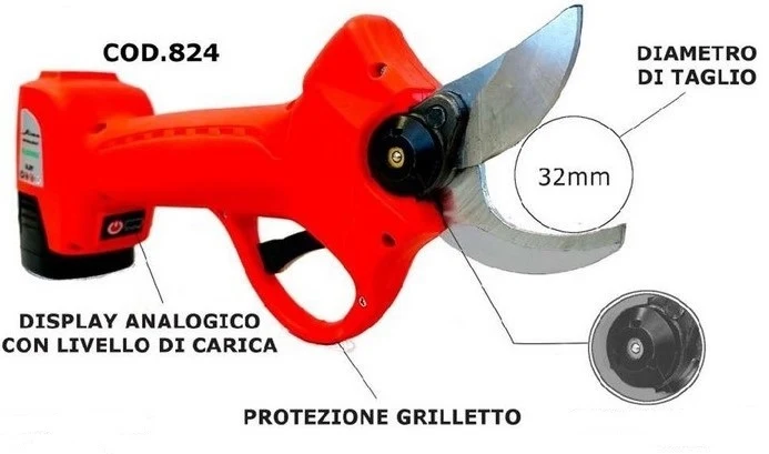 Aima XP32 Forbici elettriche da potatura a batteria Li-ION PROFESSIONALE