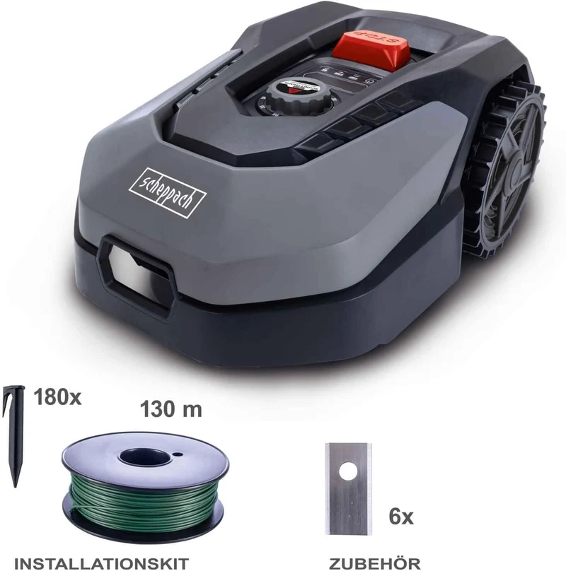Scheppach Robocut XL600 - Robot rasaerba 20V con bluetooth e wifi integrato - fino a 600 MQ