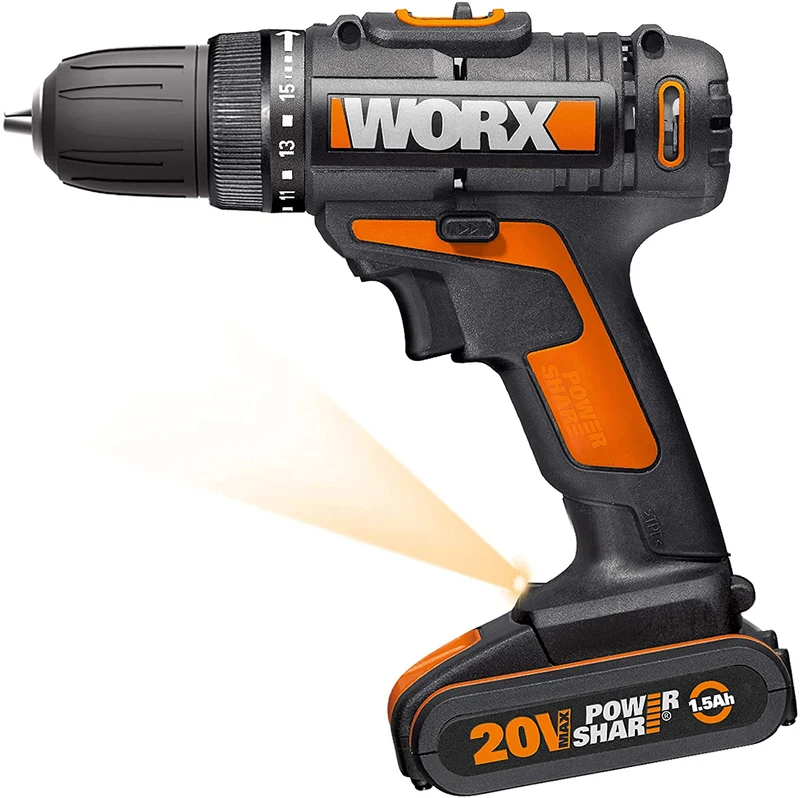 Worx WX101 - Trapano avvitatore a batteria 20V 2x1.5Ah